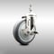 Service Caster 5 Inch 316SS Thermoplastic Rubber Swivel 12mm Threaded Stem Caster Brake SCC SCC-SS316TS20S514-TPRB-TLB-M1215 - alternate 1